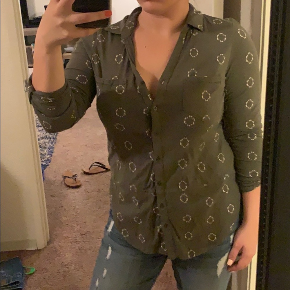 Sonoma Patterned Half-Sleeve Shirt